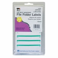 Cheapest 🤩 CLN Charles Leonard File Folder Labels, Green, 6 Packs Of 248 (CHL45225) 🛒