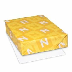 Best Pirce 🌟 Colored Paper Neenah Paper Astrobrights 135 Lb. Cover Paper, 8.5" X 11", Yellow/White Dupex, 1500 Sheets/Case (45305A) 🌟