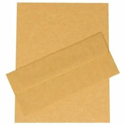 Coupon 👍 Jam® Stationery Sets JAM Paper® #10 Business Stationery Set, 4.125 X 9.5, Parchment Antique Gold Recycled, 100/Pack (303024425) 🎉
