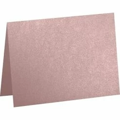 Brand new 🔔 Note Cards & Postcards LUX #17 Mini Folded Card (2 9/16 X 3 9/16) 50/Pack, Misty Rose Metallic - Sirio Pearl® (5080-M203-50) 🤩