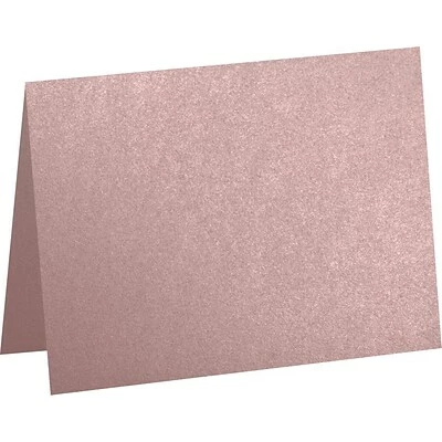 Brand new 🔔 Note Cards & Postcards LUX #17 Mini Folded Card (2 9/16 X 3 9/16) 50/Pack, Misty Rose Metallic - Sirio Pearl® (5080-M203-50) 🤩