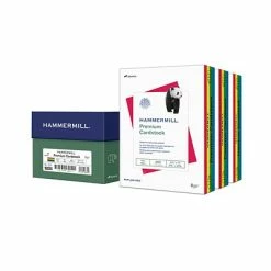 New 😀 Card Stock 🔨 Hammermill Premium 110 Lb. Cardstock Paper, 8.5" X 11", Blue/Green/Red/Yellow, 600 Sheets/Carton (168390) 🛒