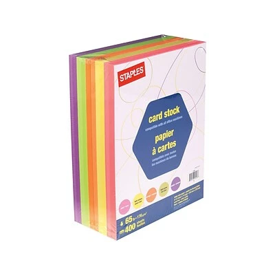 Cheap ⭐ Card Stock Staples 65 Lb. Cardstock Paper, 8.5" X 11", Assorted Colors, 400 Sheets/Pack (25496) ✨ - Image 2