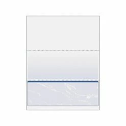 Promo 🤩 Color Printing Paper DocuGard Standard 8.5"W X 11"H Security Check On Bottom Paper, Blue, 500/Ream (04517) 💯