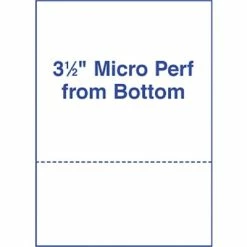 New 😉 20-lb. Laser Bond Custom-Cut Sheet Papers Alliance Pre-Perforated Cut Sheets, Perf. 3-1/2" From Bottom, 24 Lb., White (30034) ⭐