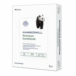 Wholesale 🎉 Card Stock 🔨 Hammermill Premium 110 Lb. Cardstock Paper, 8.5" X 11", White, 200 Sheets/Ream (168380R) 🛒