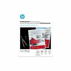 Buy 🛒 Photo Paper & Supplies HP Professional Business Glossy Brochure Paper, 8.5" X 11" (US Letter), 150 Sheets/Pack (4WN10A) ❤️