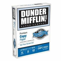 Best deal 😍 Featured Design Copy Paper Dunder Mifflin Premium Copy Paper, 8 1/2" X 11", Ream 🔔