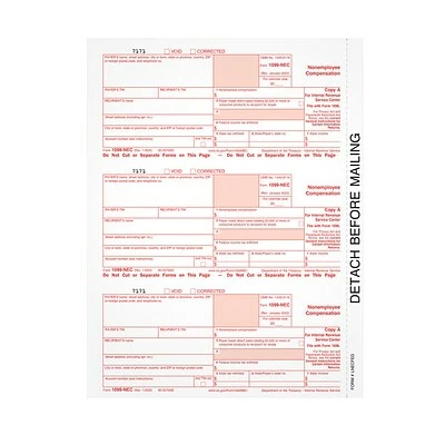 Wholesale 🤩 TOPS 2022 1099-NEC Copy A Laser/Inkjet Tax Forms, 50 Sheets/Pack (LNECFED16) 👏