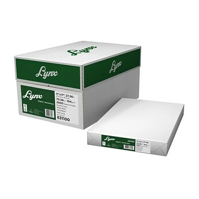 Discount ✨ Domtar Lynx Opaque Laser Paper Domtar Lynx Opaque Digital Ultra Smooth Laser Paper, 11" X 17", 70 Lbs., White, 2000 Sheets/Case (631100) 🥰
