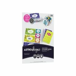 Best deal 🥰 Astrobrights Astrodesigns Inkjet/Laser Sticker Paper Labels, 8 1/2" X 11", Matte White, 15 Sheets/Pack (91296-01) 🤩