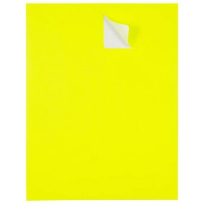 Best Sale 🥰 JAM Paper Laser/Inkjet Shipping Address Labels, 2" X 4", Neon Yellow, 10 Labels/Sheet, 12 Sheets/Pack (3543282) 🛒 - Image 3