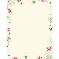Wholesale 🌟 Great Papers! Holiday Stationery Red And Green Flakes , 80/Count (2013259) 😉