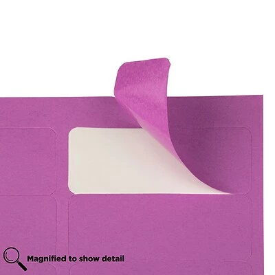 Coupon 👍 JAM Paper Laser/Inkjet Mailing Address Label, 1" X 2 5/8", Purple, 30 Labels/Sheet, 4 Sheets/Pack (302725788) 😍 - Image 4