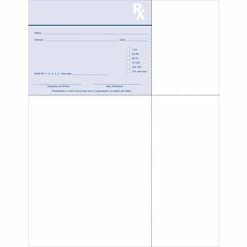 Brand new 👏 State Specific Rx Blanks Medical Arts Press­® Tamper-Resistant Laser RX Blanks; 1 RX Blank/Sheet, Indiana 🛒