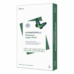 Promo ⌛ Hammermill® 24-lb. Laser Print Laser Papers 🔨 Hammermill Premium Laser Print 8.5" X 14" Multipurpose Paper, 24 Lbs., 98 Brightness, 500/Ream (104612) 👍