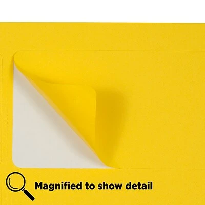 New 👏 JAM Paper Laser/Inkjet Shipping Address Labels, 2" X 4", Yellow, 10 Labels/Sheet, 12 Sheets/Pack (302724410) 🛒 - Image 4