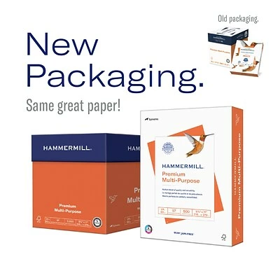 Budget ✔️ Copy & Multipurpose Paper 🔨 Hammermill Premium Inkjet & Laser 8.5" X 11" Multipurpose Paper, 24 Lbs., 97 Brightness, 500/Ream (166140) 🎉 - Image 2