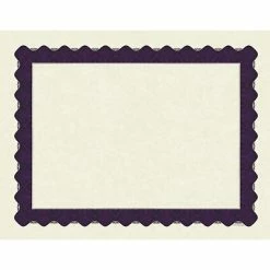 Budget 🛒 Great Papers Masterpiece Studios® Parchment Certificates Masterpiece Studios® Parchment Certificate Paper, Metallic Purple Border, 100/Pack 🥰