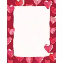 Cheap 💯 Fun Paper Letterhead; Seasonal Great Papers® Fuzzy Hearts Letterhead, 80/Pack ✔️