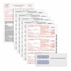 Buy 😀 TOPS 2022 1099-NEC 5-Part Laser/Inkjet Tax Forms & Envelopes, 100 Sets/Pack (LNEC5KIT-S) ⌛