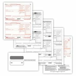 Promo 😉 W-2 Individual Forms ComplyRight W-2 Tax Forms Set With Envelopes, Laser, Pack Of 50 (95218E) 🧨