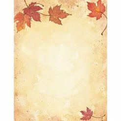 Budget 🎁 Fun Paper Letterhead; Seasonal Great Papers® Holiday Stationery Fall Leaves , 80/Count ✔️