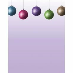 Brand new 🤩 Fun Paper Letterhead; Seasonal Great Papers® Holiday Stationery Glitzy Bulbs , 80/Count 🌟