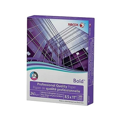 Best Pirce 🛒 Xerox® 24-lb. Premium White Laser Paper Xerox Bold Professional 8.5" X 11" Bond Paper, 24 Lbs., 98 Brightness, 500/Ream (3R13038) 🤩 - Image 2