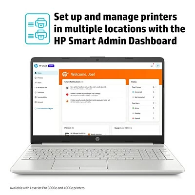 Top 10 😉 Printers HP LaserJet Pro 3001dwe Wireless Black & White Printer With HP+ Smart Office Features, Bonus 3 Months Instant Ink (3G650E#BGJ) ✔️ - Image 2