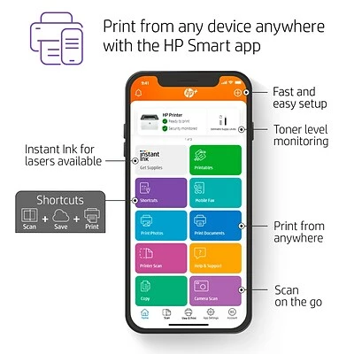 Top 10 😉 Printers HP LaserJet Pro 3001dwe Wireless Black & White Printer With HP+ Smart Office Features, Bonus 3 Months Instant Ink (3G650E#BGJ) ✔️ - Image 7