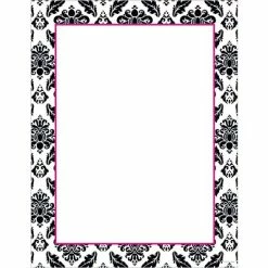 Flash Sale ❤️ Great Papers® Black & White Damask Stationery, 80/Pack 💯