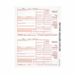 Coupon 😉 Tax Forms TOPS 1099DIV Tax Form, 1 Part, Federal - Copy A, White, 8 1/2" X 11", 100 Forms/Pack 🔔