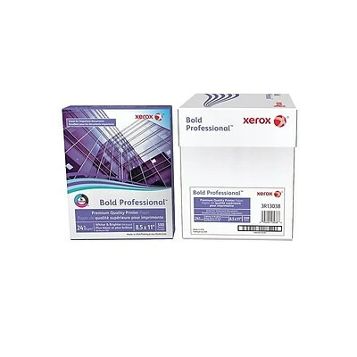 Top 10 🔥 Xerox® 24-lb. Premium White Laser Paper Xerox Bold Professional 8.5" X 11" Bond Paper, 24 Lbs., 98 Brightness, 500 Sheets/Ream, 5 Reams/Carton (3R13038) 🧨